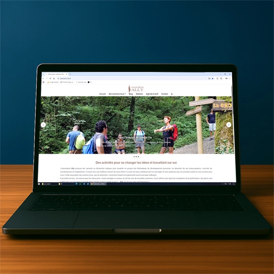 Site Association Ally - design responsive et engagement solidaire